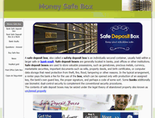 Tablet Screenshot of moneysafebox.com